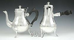 Vintage 4pc French 950 Sterling Silver Georgian Style Tea Coffee Set