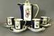 Vintage 9-piece Noritake(m) Hand Painted White Cobalt Blue Floral Tea Coffee Set