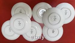 Vintage ALP Lidköping Sweden Porcelain Coffee Set Black Gold 18pc Castle Scenic