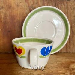 Vintage ARABIA of Finland KÖNNI Coffee Tea Cup & Saucer Set, Olga Osol Design