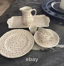 Vintage Adams Staffordshire Tea&coffee Service'Sprig' From 1970s, 31 Piece