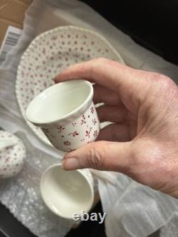 Vintage Adams Staffordshire Tea&coffee Service'Sprig' From 1970s, 31 Piece