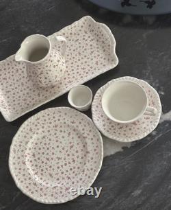 Vintage Adams Staffordshire Tea&coffee Service'Sprig' From 1970s, 31 Piece