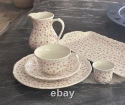 Vintage Adams Staffordshire Tea&coffee Service'Sprig' From 1970s, 31 Piece