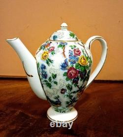 Vintage Arklow Grimwades Floral And Bird Pattern. Espresso Coffee Set