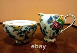 Vintage Arklow Grimwades Floral And Bird Pattern. Espresso Coffee Set