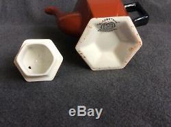 Vintage Art Deco Bursley Ltd Woods Elizabethan Coffee Pot Set Cups, Saucers x6