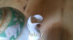 Vintage Art Deco Grosvenor China Green Duchess Coffee for Five Dates to 1938