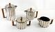 Vintage Art Deco Mma Reproduction Silverplate Tea Coffee Set After Ilonka Karasz