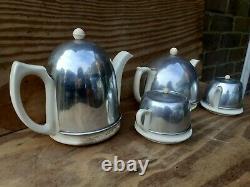 Vintage Art Deco Tea Coffee Milk Jug Pots Sugar Bowl Set Rare Space age 4 items