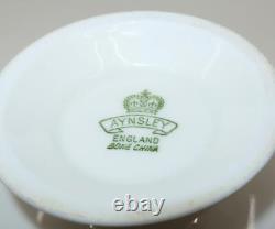 Vintage Aynsley 7949 Gold Encrusted Scalloped Coffee or Tea Cup & Saucer Set