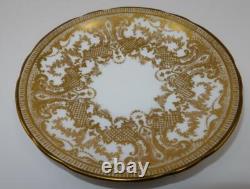 Vintage Aynsley 7949 Gold Encrusted Scalloped Coffee or Tea Cup & Saucer Set