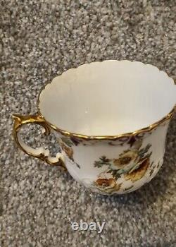 Vintage Aynsley Bone China 34 Piece Tea Set, Tea Pot, Cup, Saucer, Floral Flower