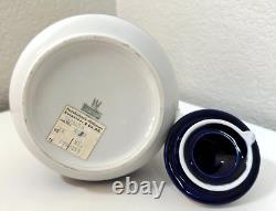 Vintage Bareuther Waldsassen Bavaria Germany 3 Piece Coffee Set Cobalt Blue Gold