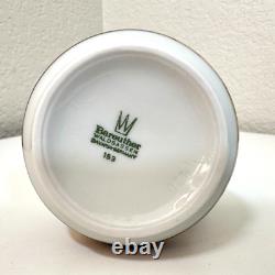 Vintage Bareuther Waldsassen Bavaria Germany 3 Piece Coffee Set Cobalt Blue Gold