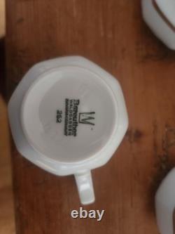 Vintage Bareuther Waldsassen White gold tea/ coffee set.im 15pc tea/