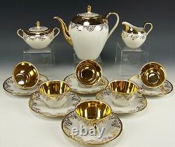 Vintage Bavaria Liane Gold Demitasse Tea Coffee Set Service For 6 Bavarian