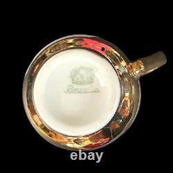 Vintage Bavarian Porcelain Coffee Set For Four Set Includes Sugar Bowl & Creamer