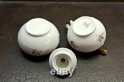 Vintage Bavarian Porcelain Coffee Tea for Two Set, includes Sugar Bowl & Creamer