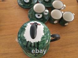 Vintage Bespoke Jersey Pottery Coffee Set