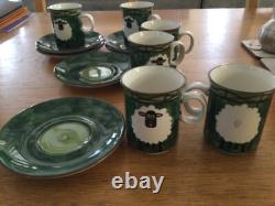 Vintage Bespoke Jersey Pottery Coffee Set