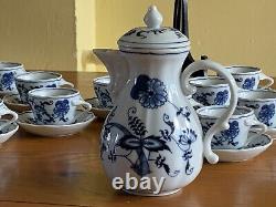 Vintage Blue Danube Japan Blue Onion Demitasse Coffee Set for 12 (37pcs)