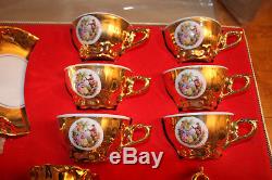 Vintage Bondware Fine China Gold Coffee Set Unused in original box Rare