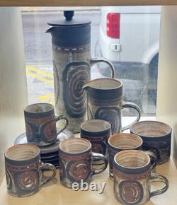 Vintage Briglin Studio Pottery Coffee Set