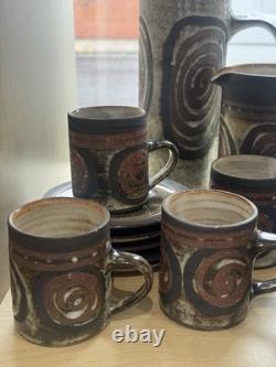 Vintage Briglin Studio Pottery Coffee Set