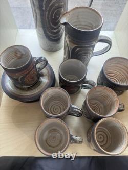 Vintage Briglin Studio Pottery Coffee Set