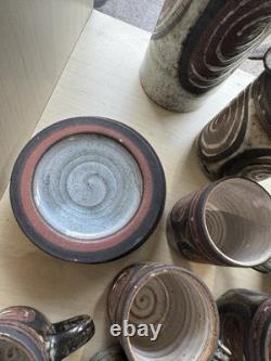 Vintage Briglin Studio Pottery Coffee Set