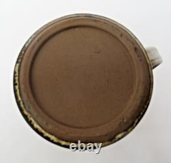 Vintage Briglin coffee set, studio pottery 1970s retro 16 piece, Scroll design