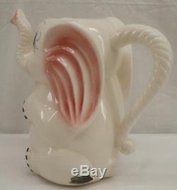Vintage C. Briher Anthropomorphic Elephant Coffee Pot Pitcher Cup & Saucer Set