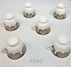Vintage C1840s John Ridgeway Porcelain Large Tea And Coffee Set Marked 5 773