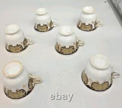 Vintage C1840s John Ridgeway Porcelain Large Tea And Coffee Set Marked 5 773
