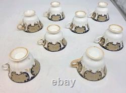 Vintage C1840s John Ridgeway Porcelain Large Tea And Coffee Set Marked 5 773