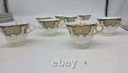Vintage C1840s John Ridgeway Porcelain Large Tea And Coffee Set Marked 5 773
