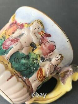 Vintage Capodimonte Demitasse Set Italy 1930