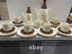 Vintage Carlton Ware Mimosa Tea Coffee Set 22pc VGC Mid Century Modern Retro