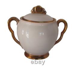 Vintage Carlton Ware'Rita' 15 Piece Art Deco Coffee Set in Blush Pink & Gilt