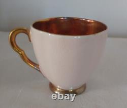Vintage Carlton Ware'Rita' 15 Piece Art Deco Coffee Set in Blush Pink & Gilt