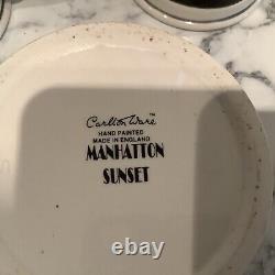 Vintage Carlton Ware coffee set Manhatton Sunset Rare Pattern