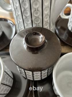 Vintage Ceramano West German Pottery Mid-Century Coffee Set Great