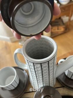 Vintage Ceramano West German Pottery Mid-Century Coffee Set Great