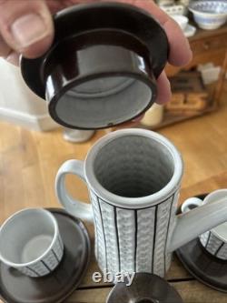 Vintage Ceramano West German Pottery Mid-Century Coffee Set Great