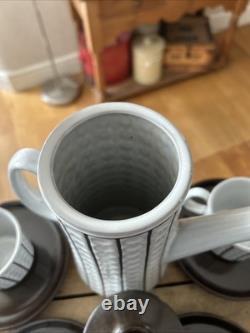 Vintage Ceramano West German Pottery Mid-Century Coffee Set Great