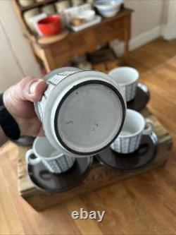 Vintage Ceramano West German Pottery Mid-Century Coffee Set Great