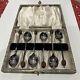 Vintage Coffee Bean Spoons Set Of 6 Scalloped Original Box Catanach's Melb