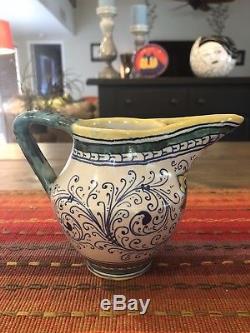 Vintage Coffee Pot Tea Kettle Set DERUTA Italy Service for 4 GORGEOUS