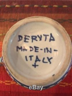 Vintage Coffee Pot Tea Kettle Set DERUTA Italy Service for 4 GORGEOUS